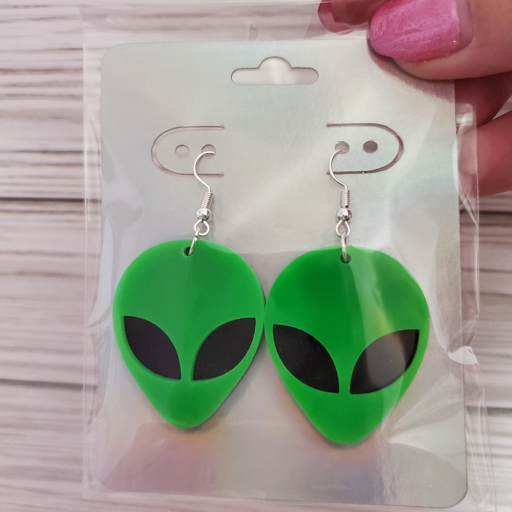 Halloween Earrings Alien
